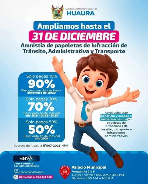 Amnistía de Papeletas en Huaura