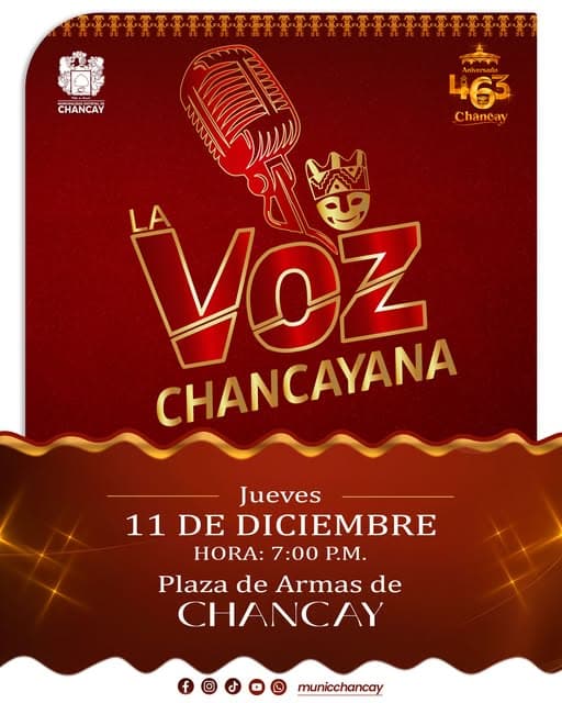 Prepárate para una Noche Inolvidable: El Gran Concurso 'La Voz Chancayana' Llega a Chancay