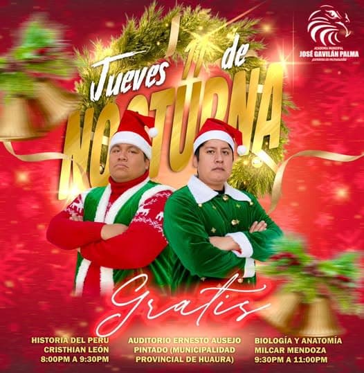 Más de 100 jóvenes se preparan para el ingreso universitario con Nocturnas Navideñas en Huaura